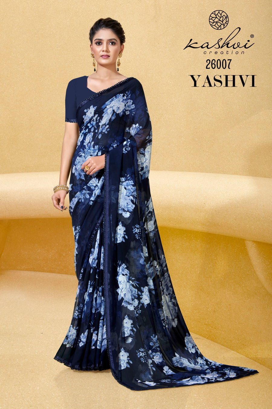 Yashvi By Kashvi 26001-26008 Georgette Sarees Catalog